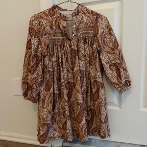 Bonpoint paisley corduroy dress